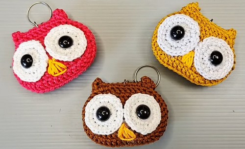 How To Crochet Amigurumi Owl Keychain 3