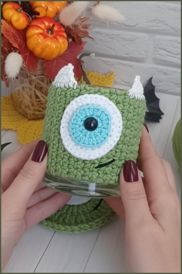 Crochet Monster Mug Cover 4