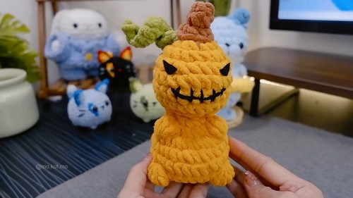 How To Crochet Pumpkin Dinosaur 3