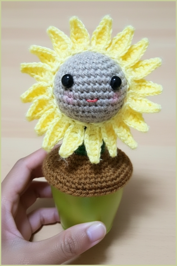 Sunflower Amigurumi Free Crochet Pattern - Amigurumiy