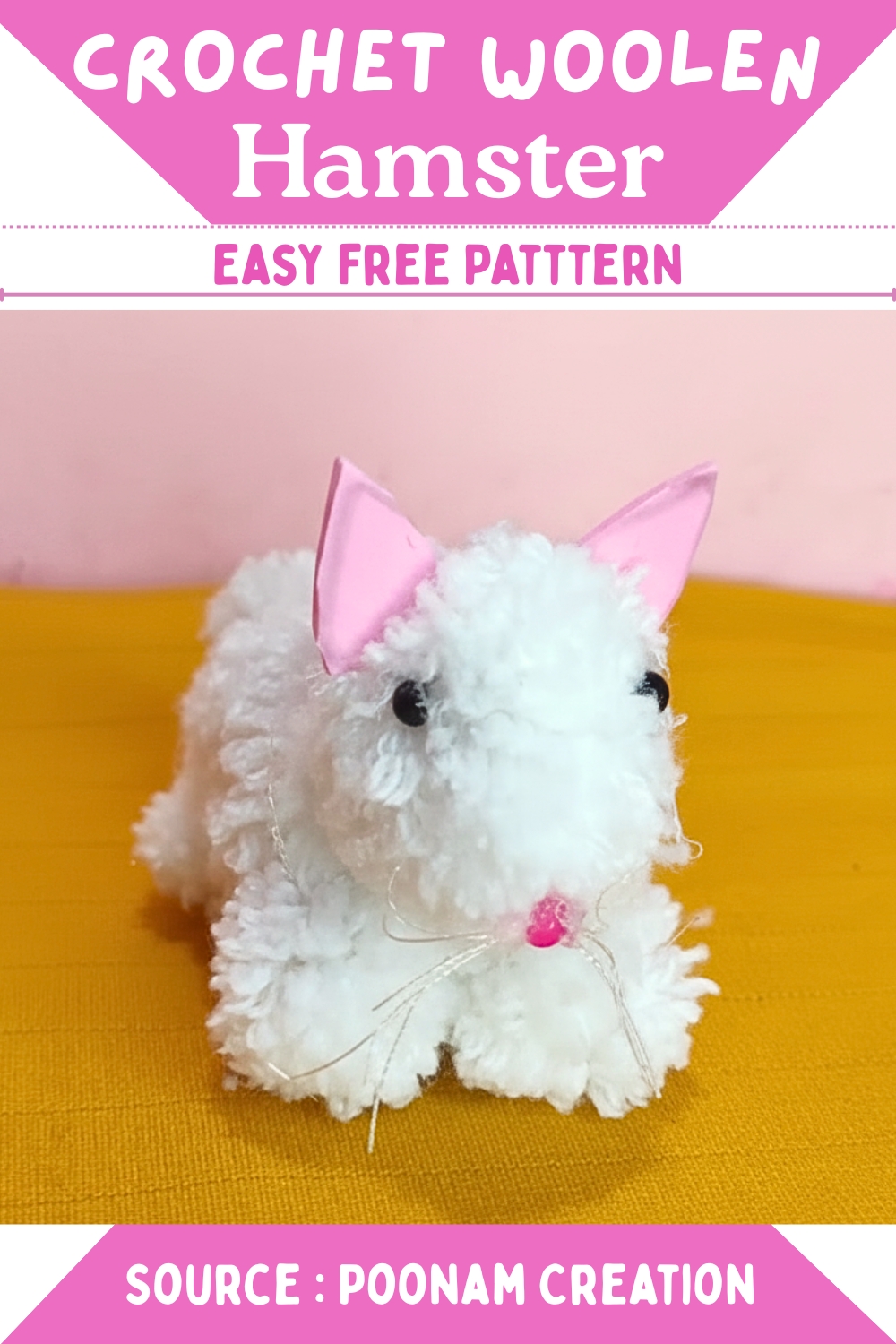 Easy Chrochet Woolen Hamster