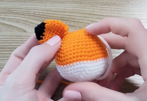 How To Crochet Fox Keychain Tutorial 1