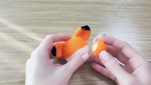How To Crochet Fox Keychain Tutorial 2