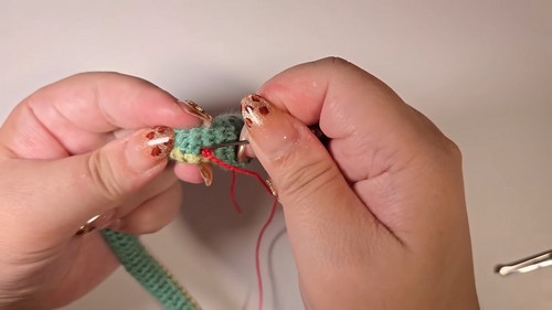 How To Crochet Snake Keychain 2