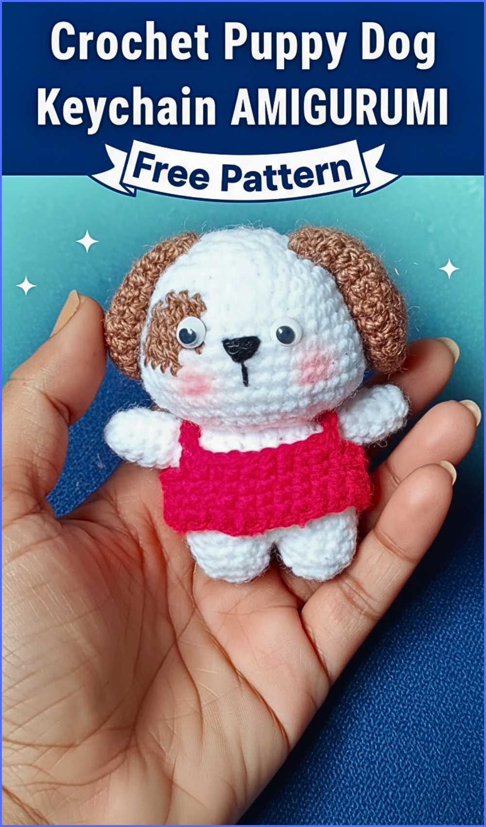 Adorable Crochet Puppy Dog Amigurumi Free Pattern