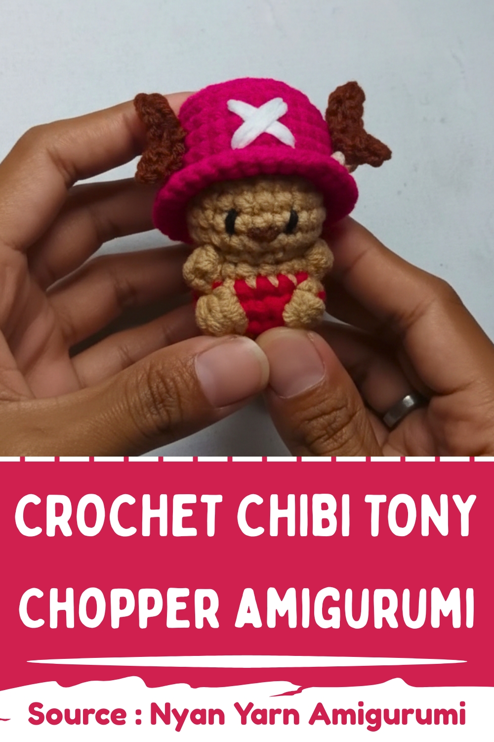 Crochet Tony Tony Chibi Chopper Amigurumi Free Pattern For One Piece ...