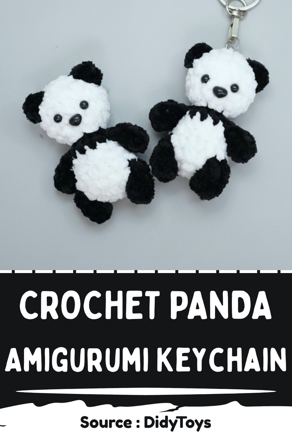 Crochet Panda Tutorial Mini Crochet Panda Amigurumi Keychain Tutorial You’ll Love To Make ...