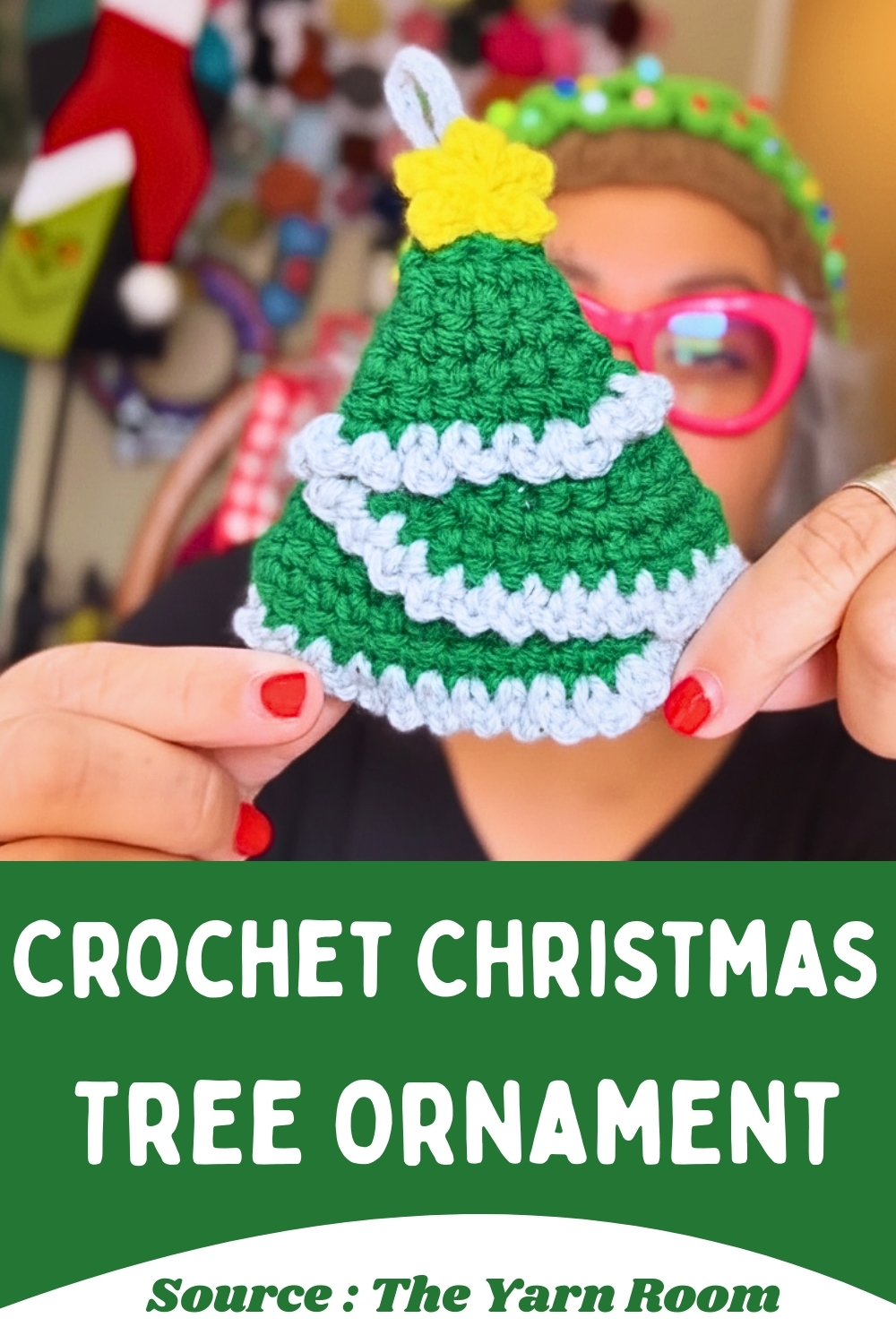 Crochet Christmas Tree Ornament Free Pattern For Beginners - Amigurumiy