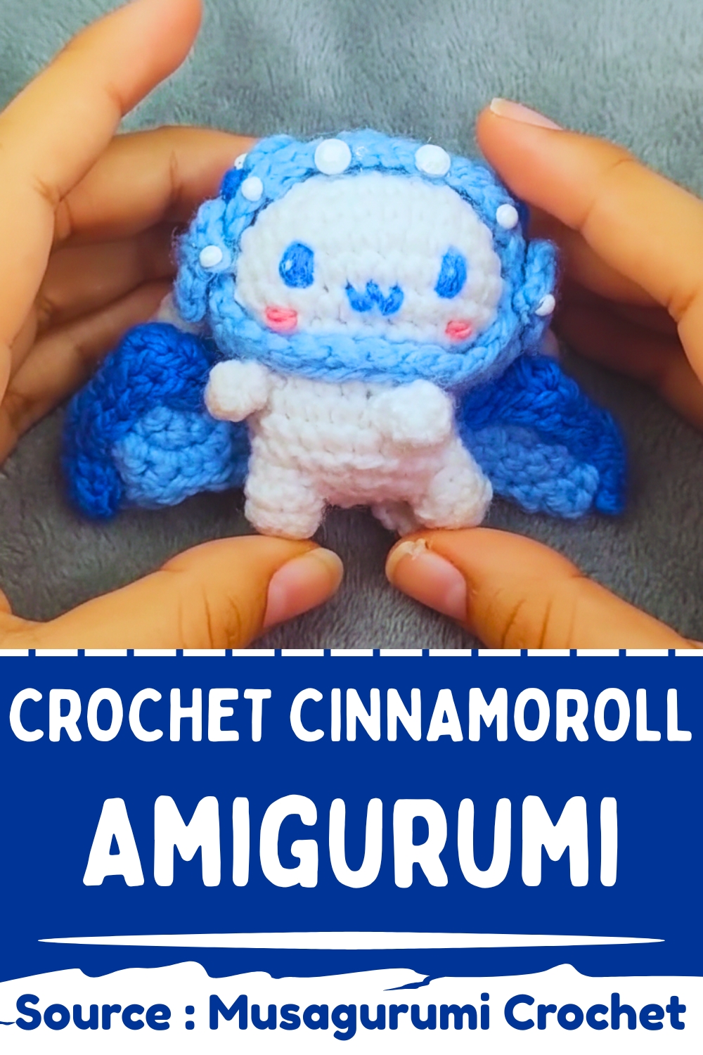 Cinnamoroll Crochet Amigurumi Free Pattern With Dragon Hat - Amigurumiy