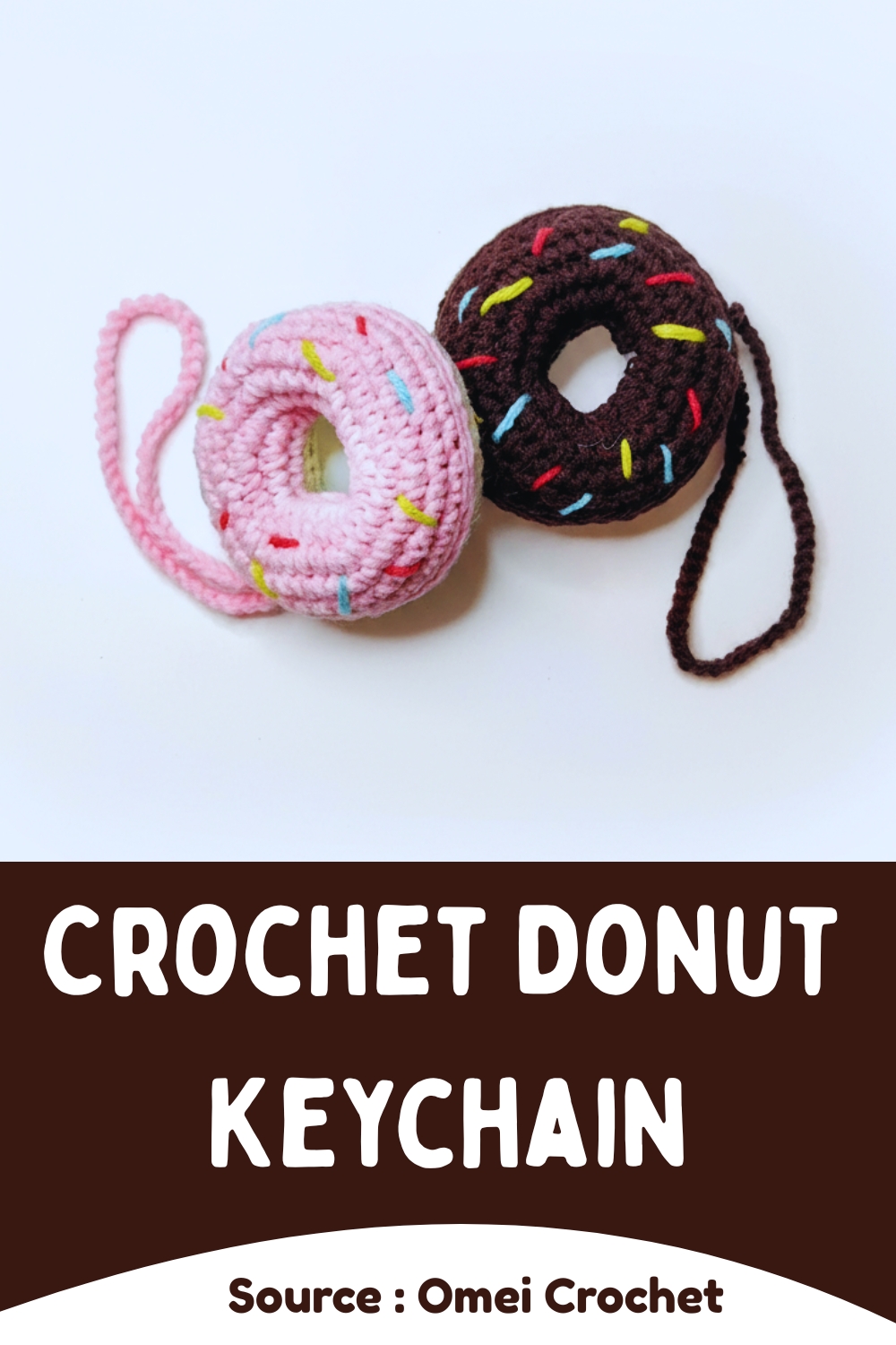 Crochet Donut Keychain
