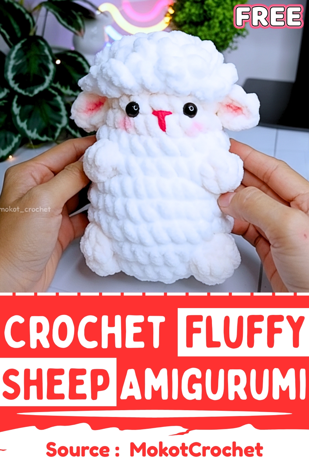 Crochet Fluffy Sheep Amigurumi