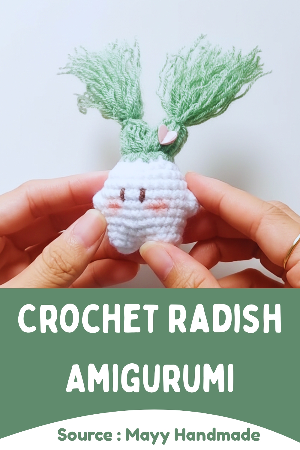 Crochet Radish Amigurumi With Hair Free Pattern Perfect For Beginners ...