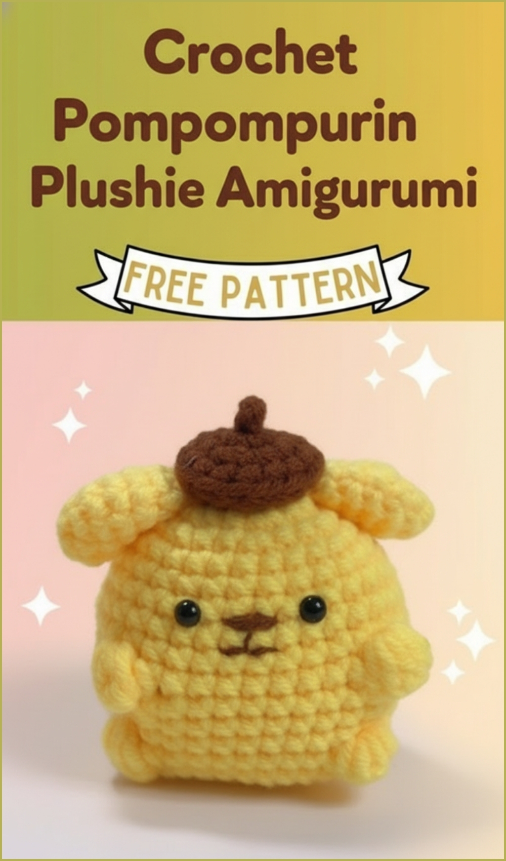 Cute Pompompurin Crochet Pattern - Adorable Plushie Amigurumi