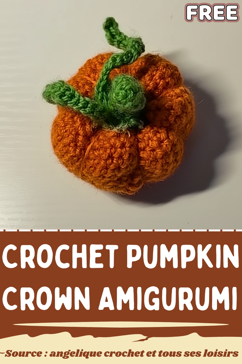 Easy Crochet Pumpkin Crown Amigurumi