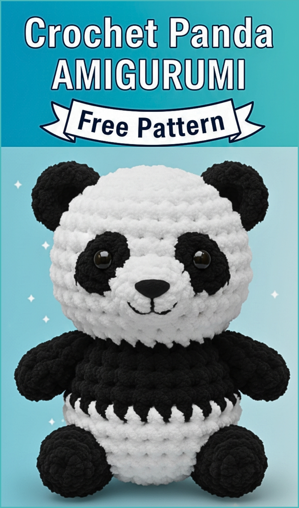 No Sew Cute Crochet Amigurumi Panda Pattern