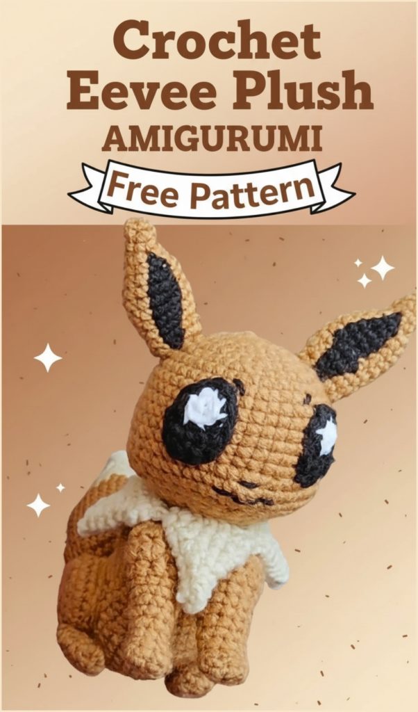 Pokémon Eevee A Crochet Plush Free Pattern You’ll Love Making - Amigurumiy