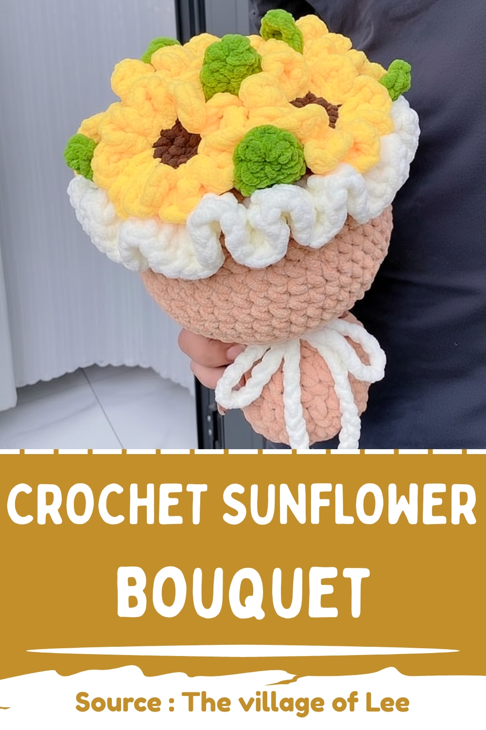 Crochet Sunflower Bouquet Oversized Free Pattern For Cozy Home Decor ...