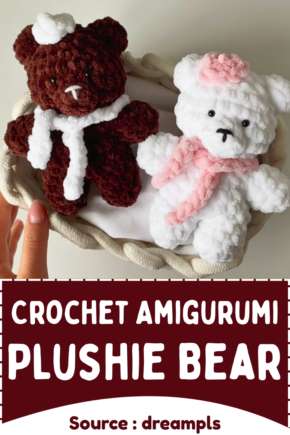Easy Crochet Plushie Teddy Bear Amigurumi Free Pattern - Amigurumiy