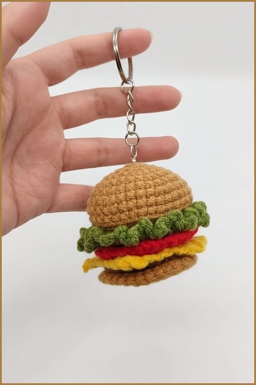 Crochet Burger Plush Amigurumi 4