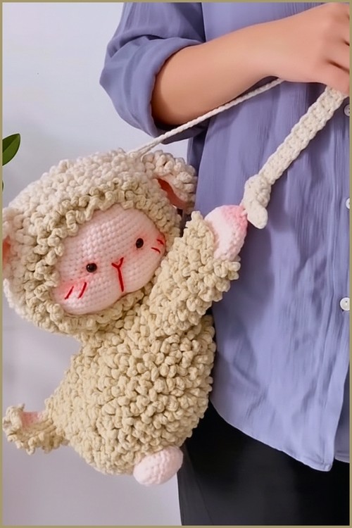 Crochet Sheep Bag 4