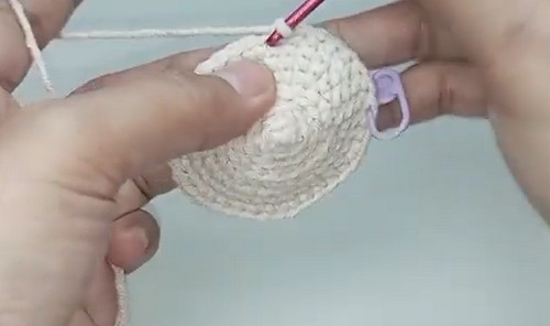 Crochet Mini Sheep Keychain 1