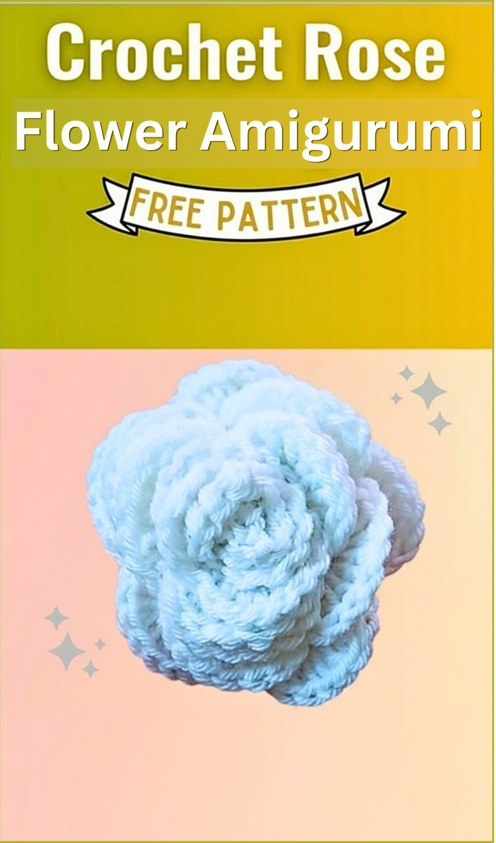 Beautiful Crochet Rose Flower 3d Free Pattern