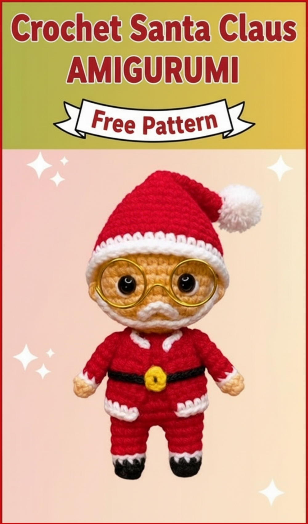 Chibi Crochet Santa Claus Amigurumi Free Pattern For Christmas Decor