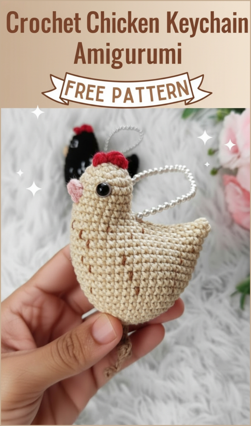 Chicken Crochet Keychain Free Pattern For Gift Giving