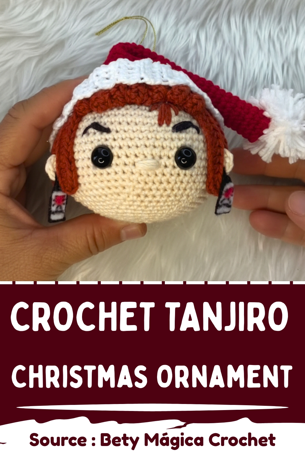Copy of Crochet Tanjiro Christmas Ornament