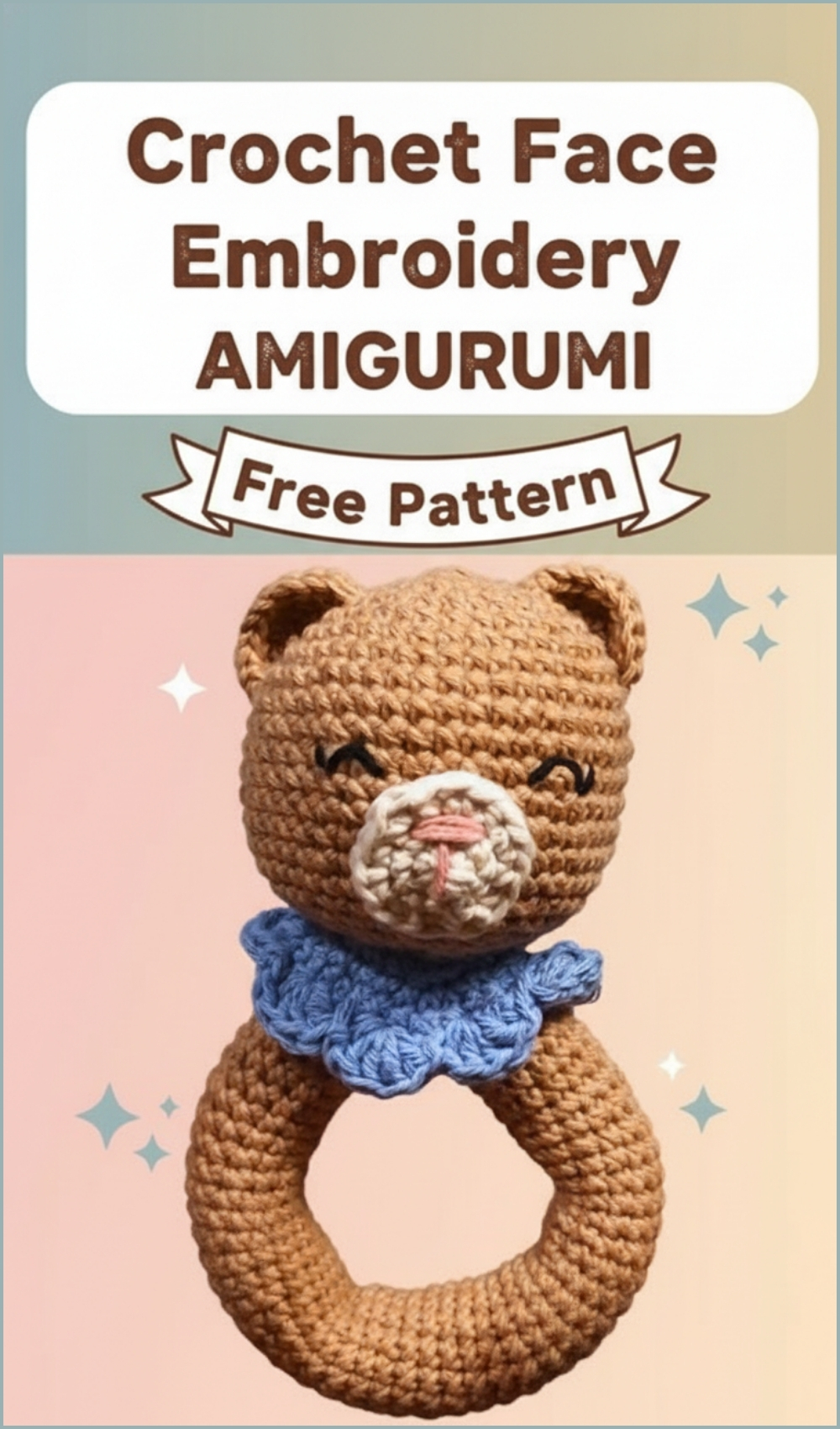 Crochet Amigurumi Face Embroidery Free Pattern For Plush Toys
