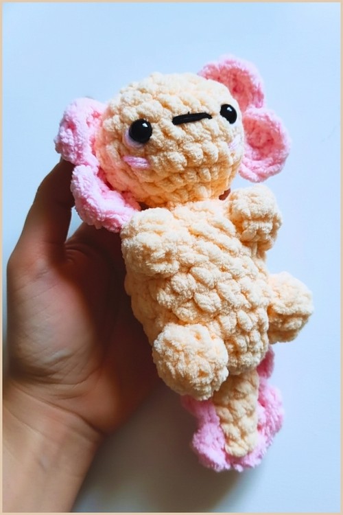 _Crochet Axolotl Plush Amigurumi 4