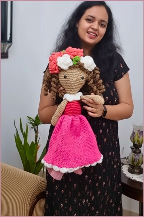 Crochet Flower Doll 4