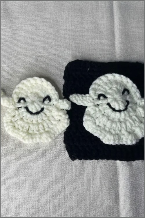 Crochet Ghost Applique 4