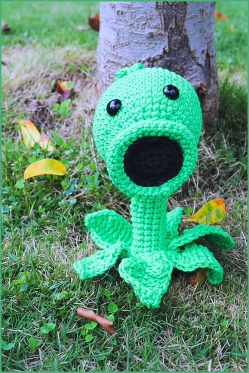 _Crochet Peashooter Amigurumi 4
