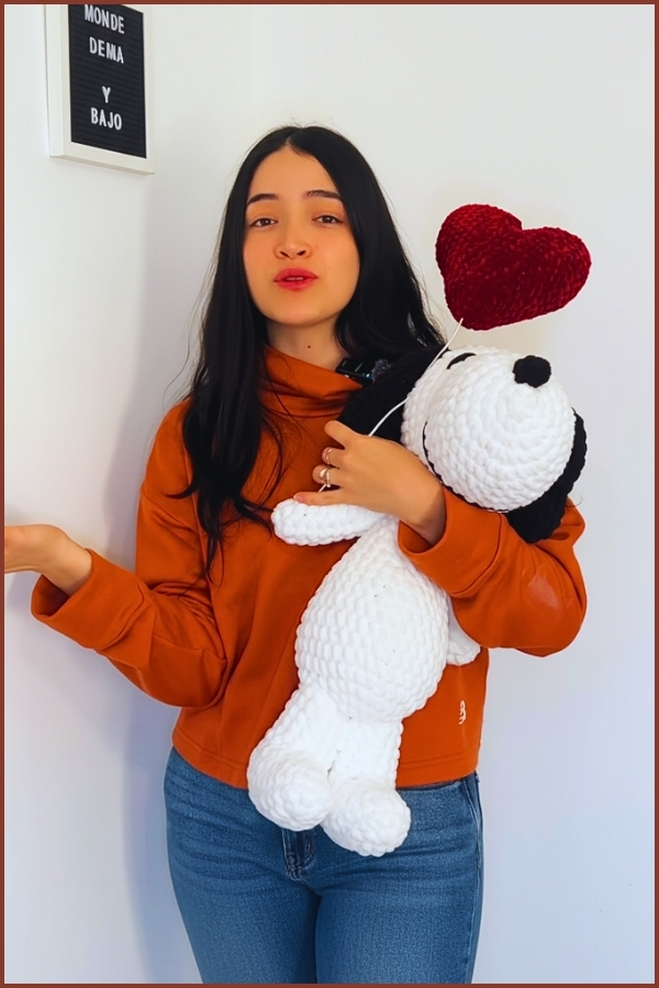 _Crochet Snoopy Doll Amigurumi 4