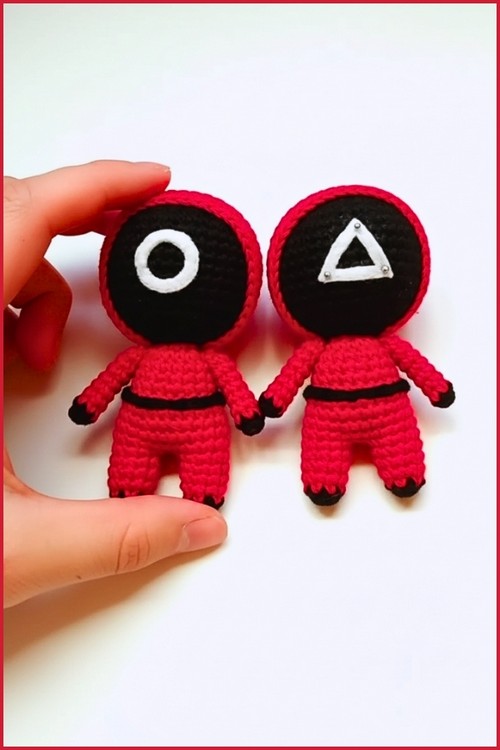 Crochet Squid Game Guard Doll 4