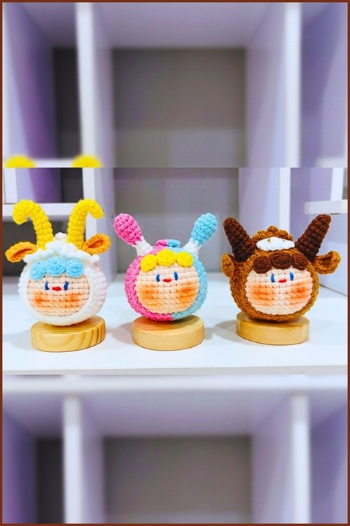 _Crochet Zodiac Mochi Keychain 4
