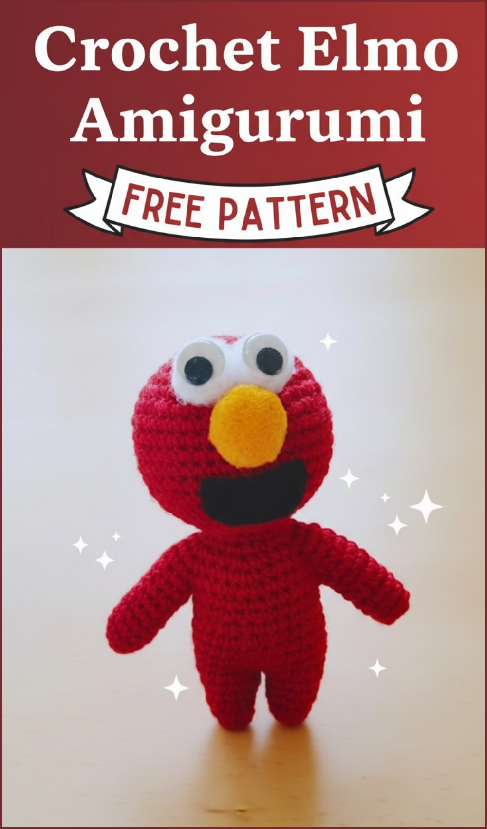 Elmo Pattern Crochet Elmo Amigurumi Pattern (Free) - Amigurumiy