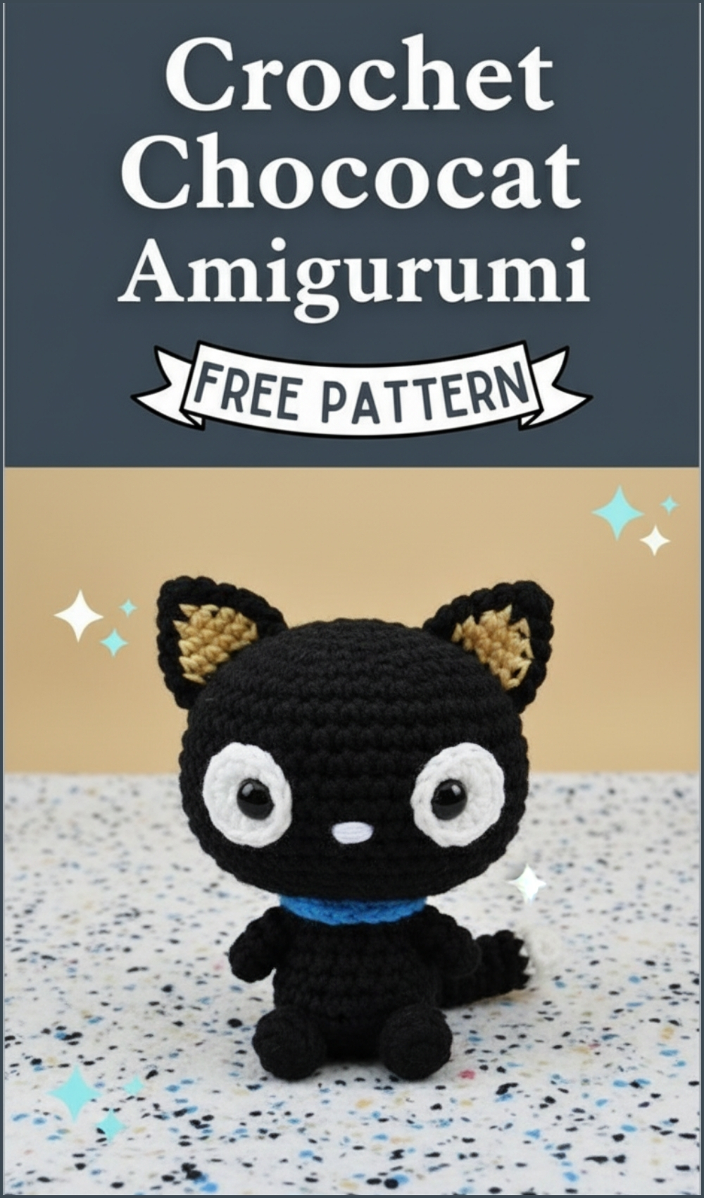 Cutest Crochet Black Chococat Amigurumi Free Pattern