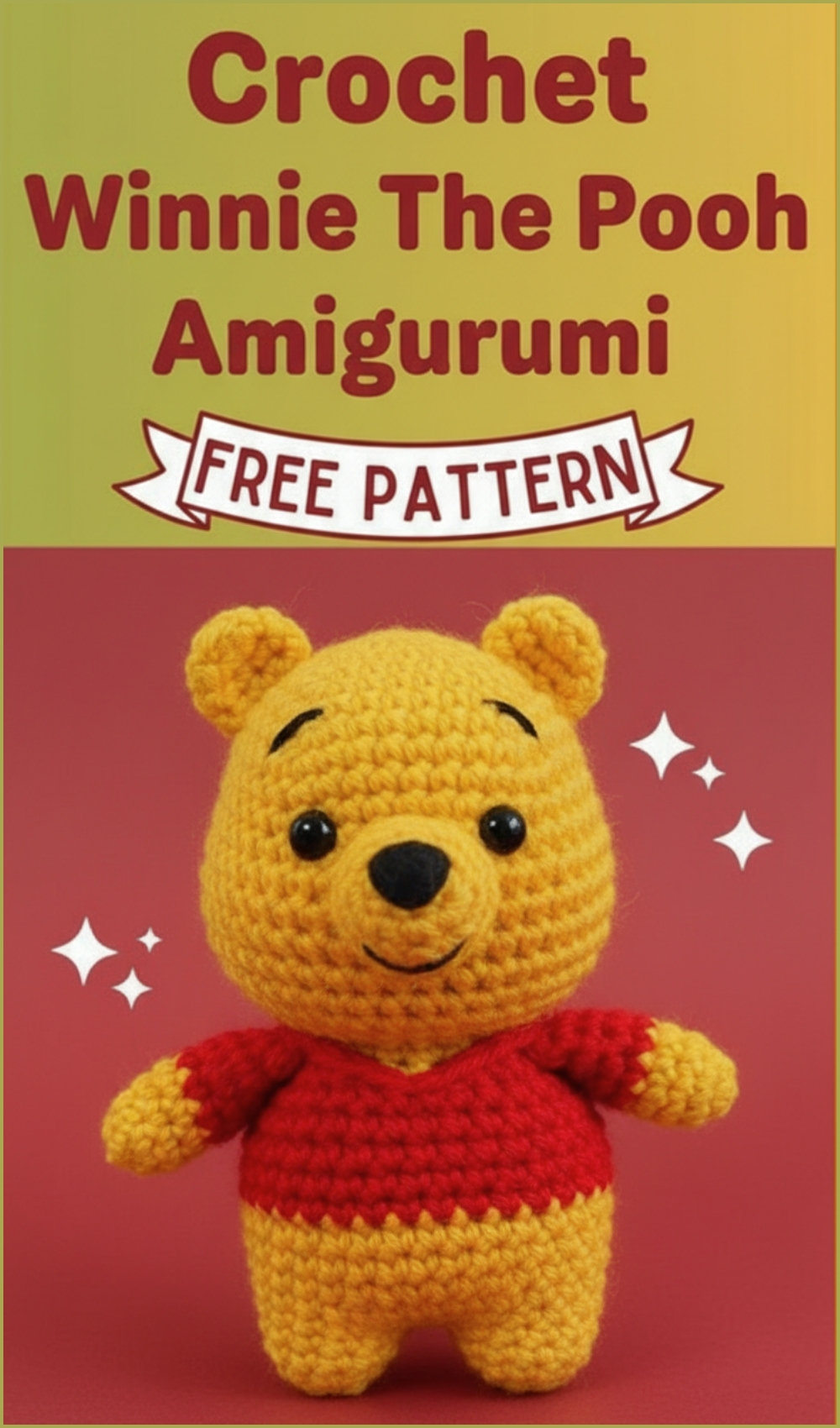 Mini Crochet Winnie The Pooh Pattern Free For Toy Lover