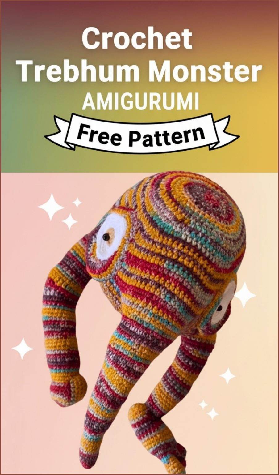 Trebhum Monster Amigurumi Free Crochet Pattern - Amigurumiy