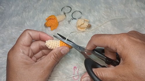 Crochet Banana Keychain 2