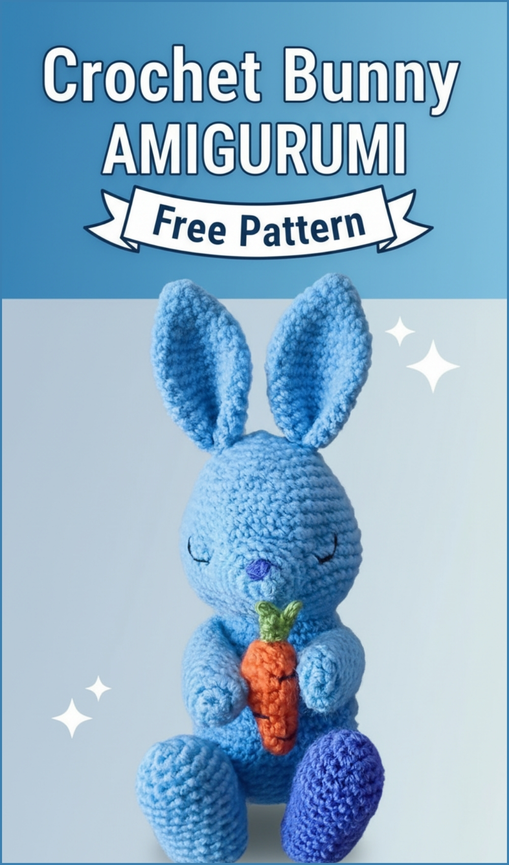 Adorable Crochet Bunny Amigurumi Free Pattern With Carrot