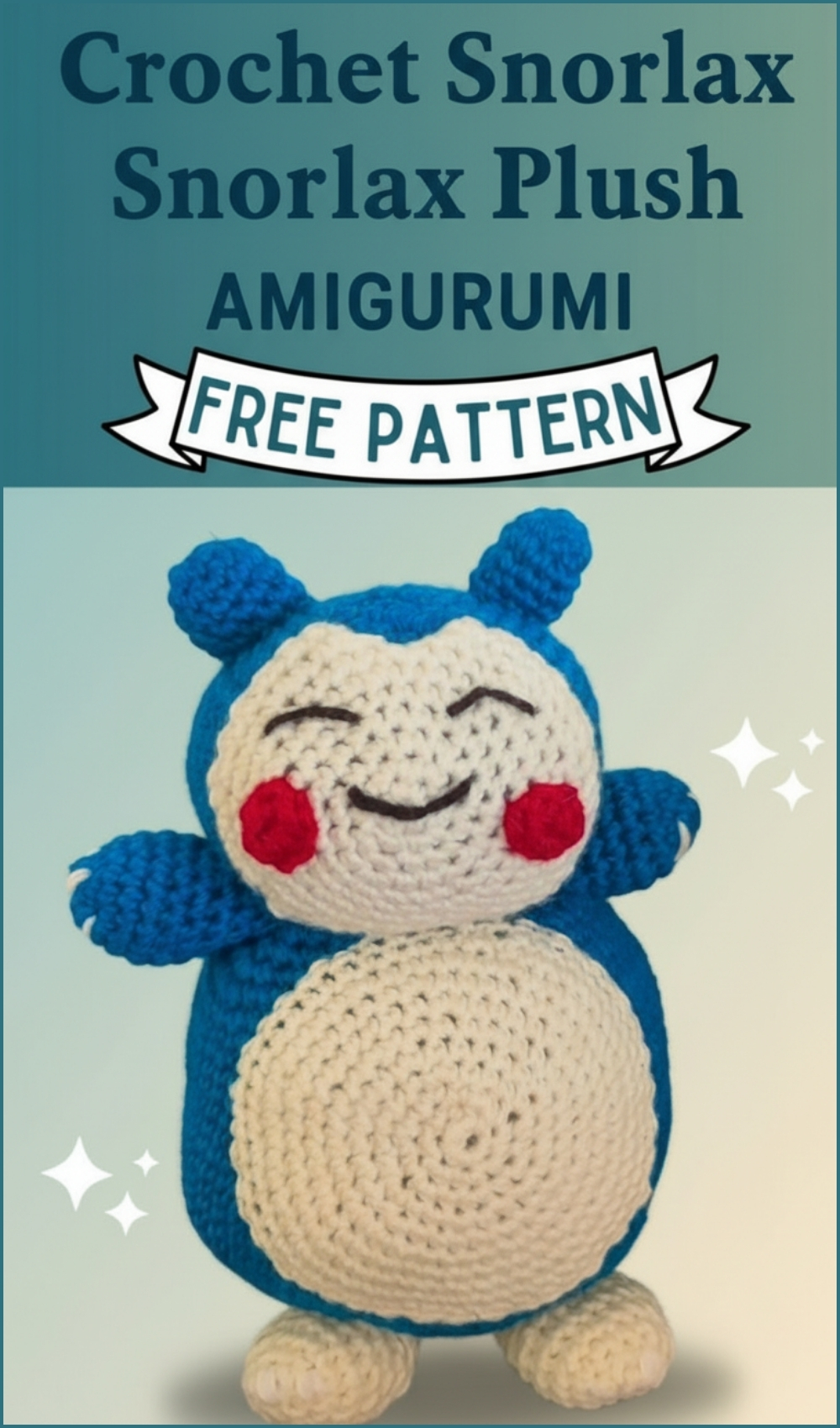 Adorable Snorlax Plush Crochet Pattern You’ll Want To Nap With