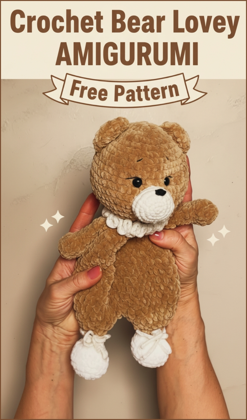 Crochet Bear Lovey Pattern Free Easy You’ll Love To Gift