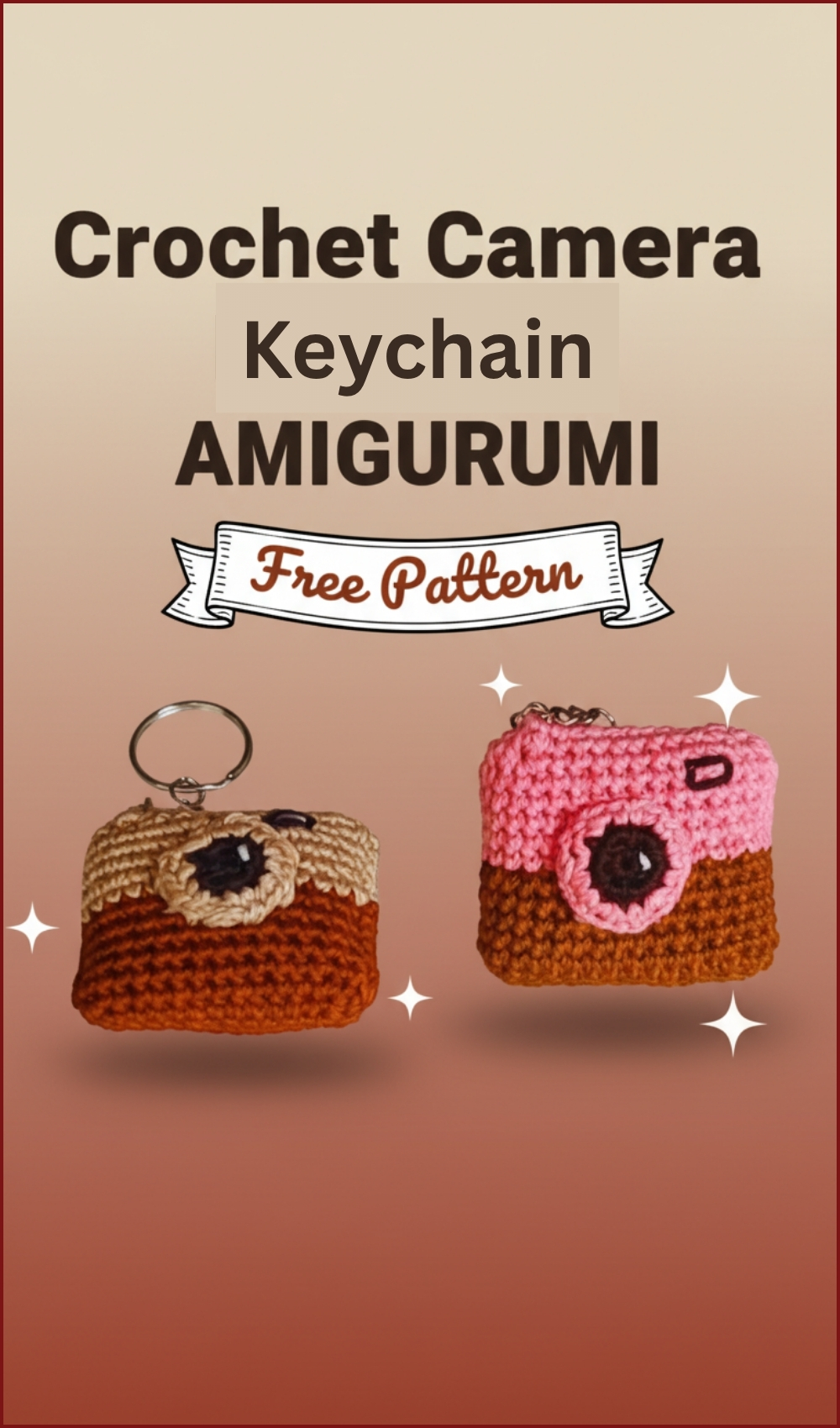 Crochet Camera Amigurumi Keychain Pattern You’ll Love Making
