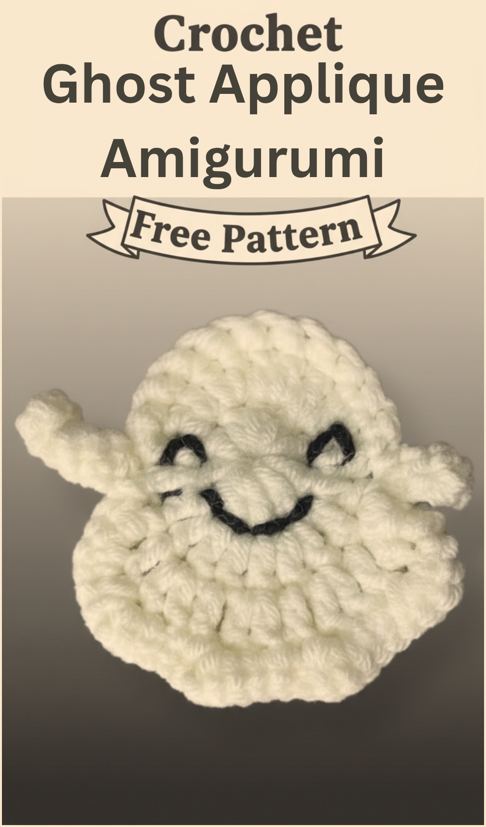 Crochet Small Ghost Applique Free Pattern For Spooky Halloween Decor (1)