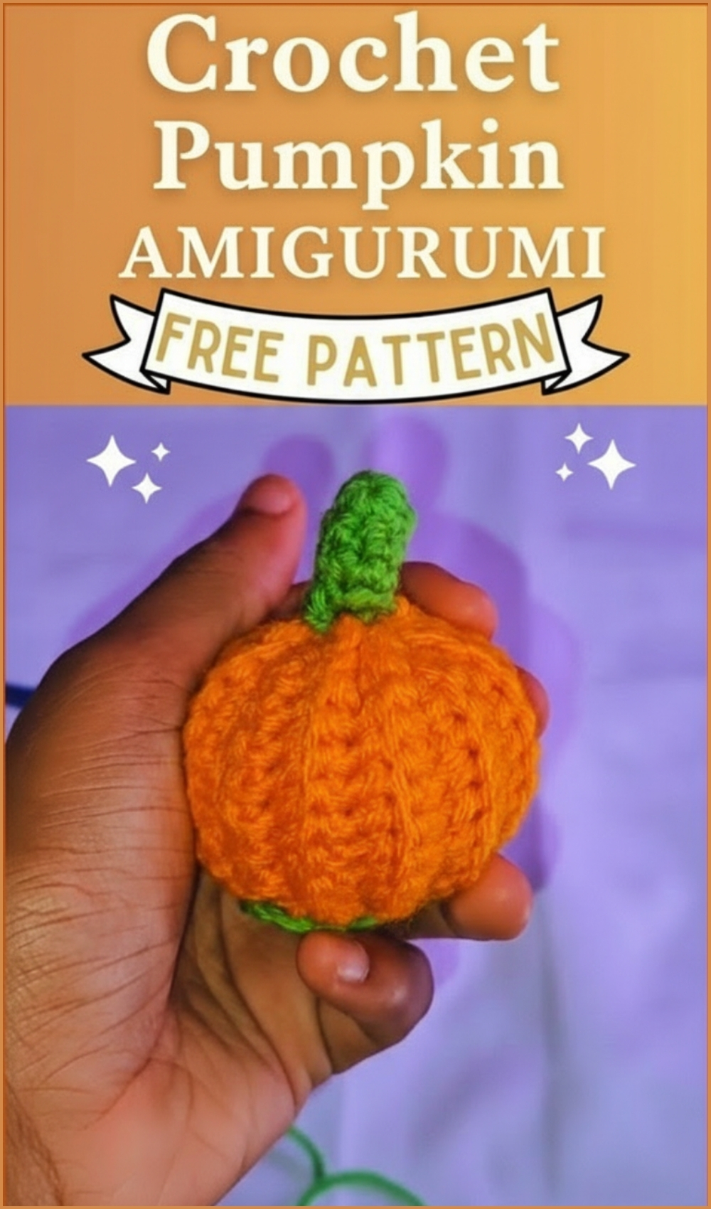 DIY Crochet Pumpkin Free Pattern Easy For Autumn Vibes