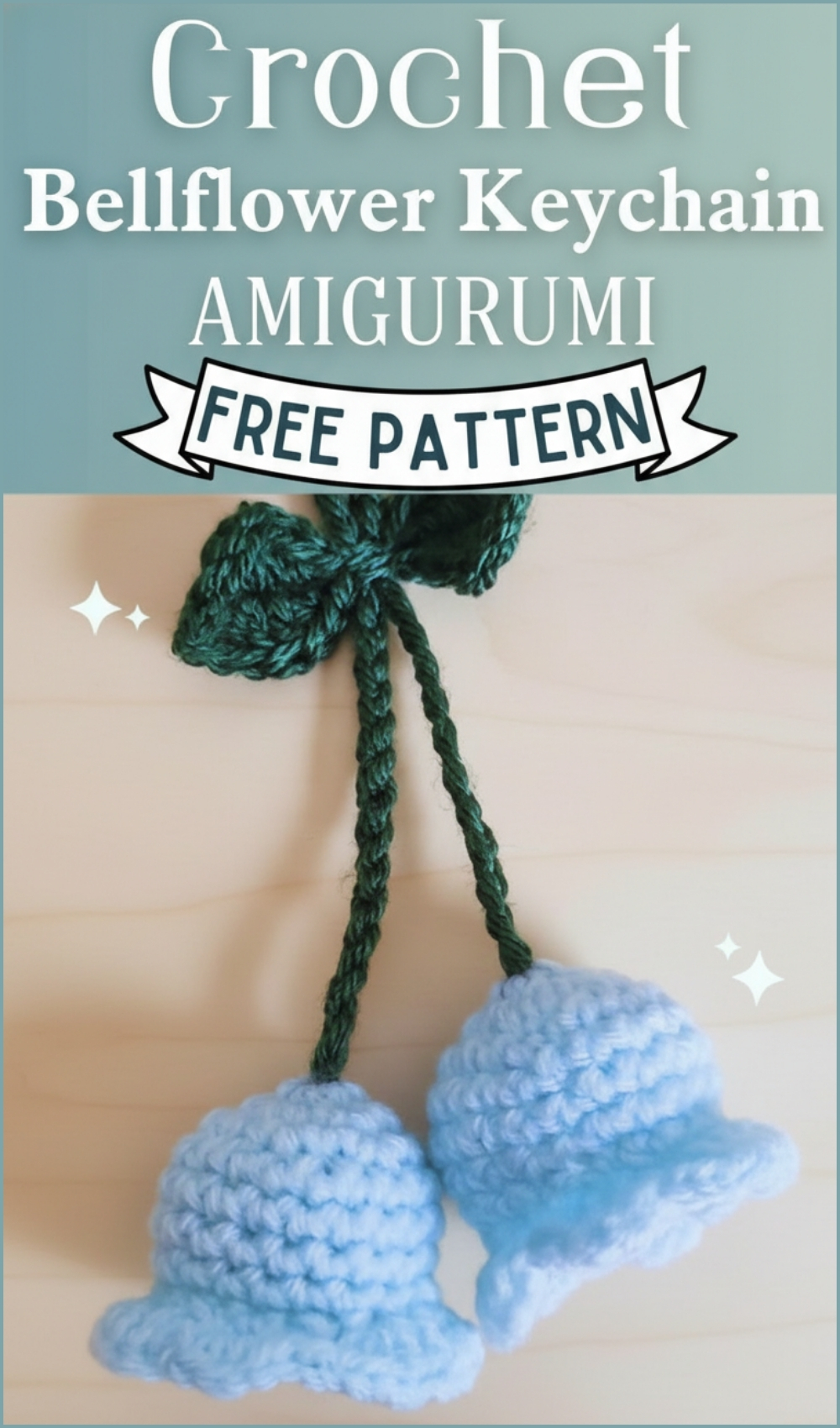 Easy Bellflower Keychain Crochet Tutorial For Beginners