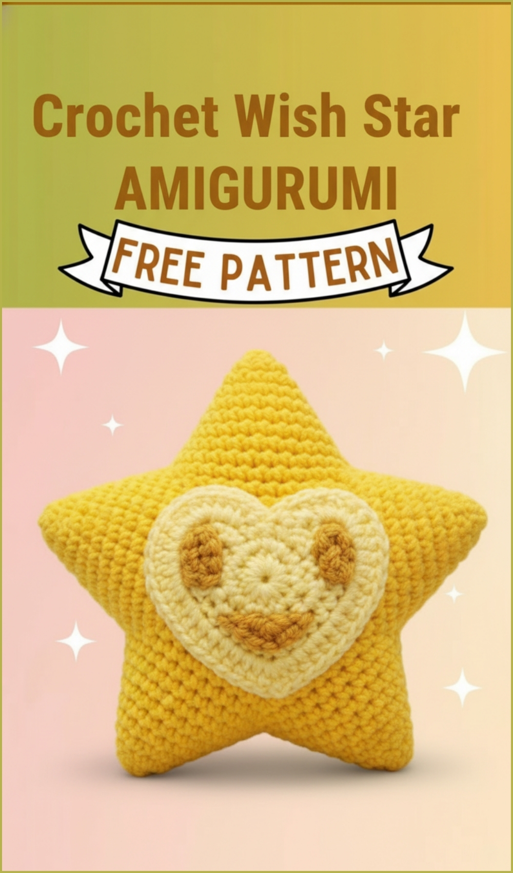 Easy Crochet Wish Star Amigurumi Pattern Free For Beginners